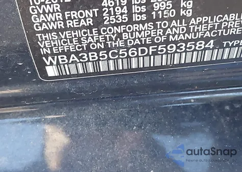 2013 BMW 328I xDrive z USA, uszkodzony, nr VIN WBA3B5C56DF593584